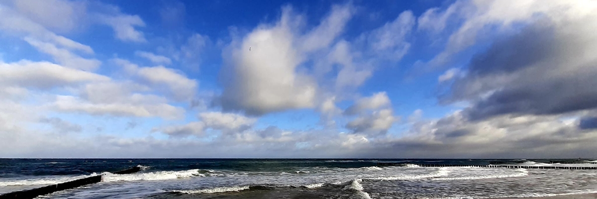 Strand-Blick aufs Meer