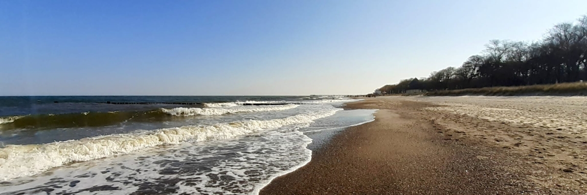 Strand-Blick aufs Meer